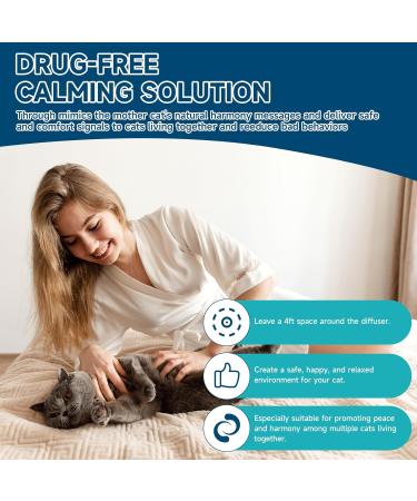Buy VICSOM Cat Calming Diffuser Kit - 6-in-1 Pheromones for Anxiety Relief 120 Days of Stress Relief Includes 2 Diffusers & 4 Refills - International Shipping Available - Buy Online on GoSupps.com
