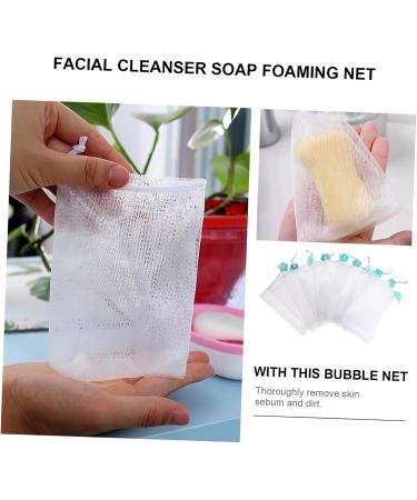 Baluue 10pcs Soap Foaming Net Exfoliating Mesh Soap Saver Mesh Net Foaming Soap White Pp - Buy Online on GoSupps.com