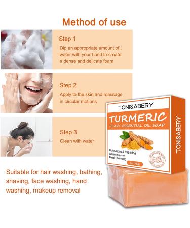 Orgrul Turmeric Kojic-Acid Soap Dark Spot Remover Soap All-Natural Brightening Turmeric Soap Turmeric Face Soap Bar for Deep Cleansing Face Cleanser Bar Soap for Hyperpigmentation & Smooth Skin - Buy Online on GoSupps.com