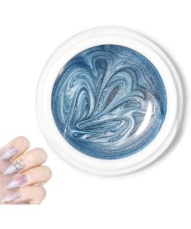 MetallicPainting Gel Nails Gold Silver Gel Nail Polish MetallicMirror MetallicGel Nail Polish Metal Painting Gel Silver Gel For Nails Soak Off UV/LED DIY Salon Blue - Buy Online on GoSupps.com
