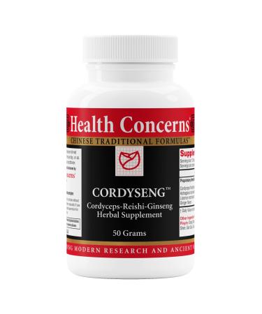 Health Concerns CordySeng Powder Immune Defense & Respiratory Health Adaptogenic Lung Support Cordyceps Reishi Astragalus Ginseng Herbal Supplement Digestive Tonic 50 Gram Powder 1.76 Ounce (Pack of 1)