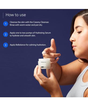 PCA SKIN Eczema Solution - Moisturizing Set for Dry & Sensitive Skin | Aloe Vera Wash Hyaluronic Acid Serum & ReBalance Moisturizer - Buy Online on GoSupps.com