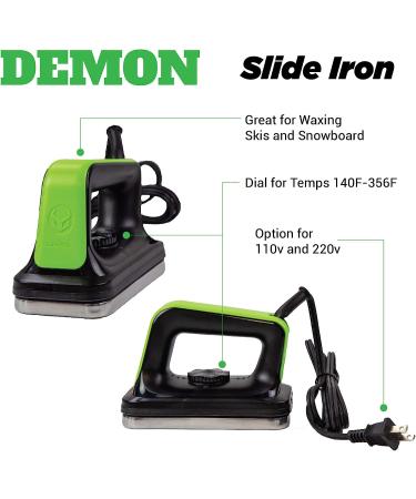 Demon Hyper Speed Ski & Snowboard Tune Kit with Iron - 1lb Wax Block & Base Cleaner - Buy Online on GoSupps.com