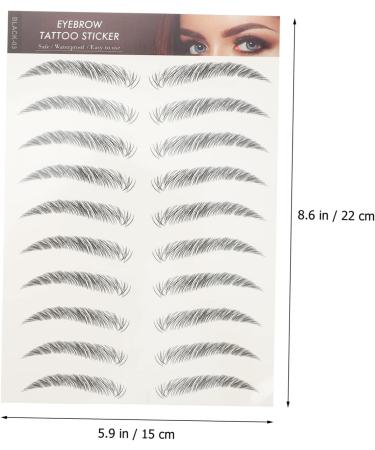 Beavorty 12pcs Eyebrow Stickers Makeup Stickers Makeup Tools Beauty Tools Eyebrow Grooming Shaping Sticker - Buy Online on GoSupps.com