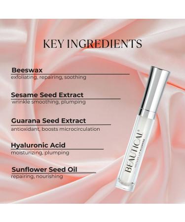 BEAUTICAL Instant Lip Plumper Hydrating Lip Serum with Hyaluronic Acid Guarana & Horse Chestnut Extract Non-Sticky Moisturizing Lip Plumping Gloss Anti-Aging Lip Care 5ml - Buy Online on GoSupps.com