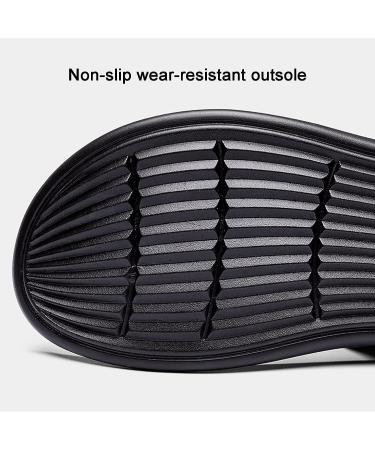 Men's Leather Bunion Corrector Flip Flops - Black, 26cm - Plantar Fasciitis & Flat Foot Correction Sandals - Buy Online on GoSupps.com