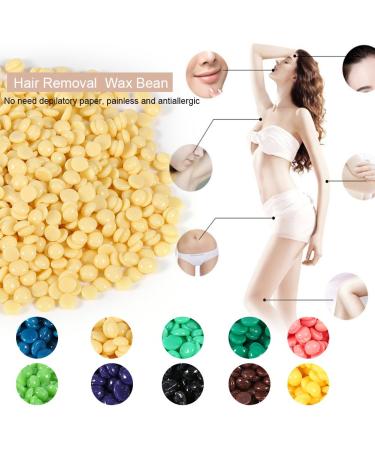 100g Hard Wax Beans for Hair Removal - Body Bikini & Arm Waxing - Milk Flavor for Men & Women - Buy Online on GoSupps.com