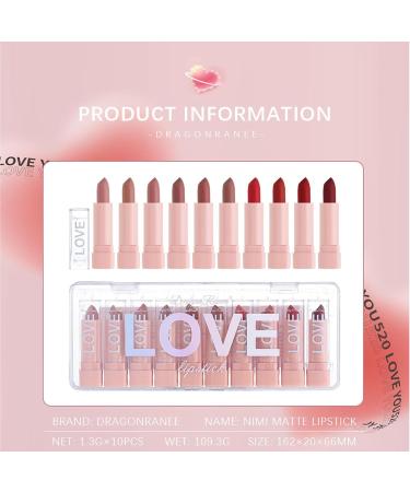  SOYDAN Matte Lipstick 10-Pack Water-Resistant Velvet Lip Gloss | Lip Makeup Supplies for Dates Meetings Weddings Travel Home Work - Buy Online on GoSupps.com