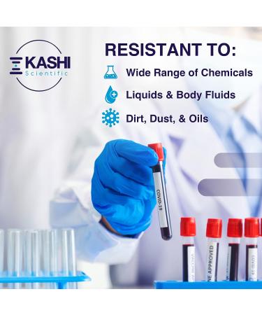 Kashi Scientific Disposable Nitrile Exam Gloves - 4 mil, Powder-Free, Latex-Free, Blue - X-Small, 100 Count - Food Safe Gloves - Buy Online on GoSupps.com