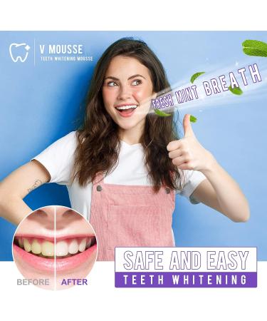 Teeth Whitening Mousse - Purple Foam Toothpaste for Stain Removal & Whitening Booster - Buy Online on GoSupps.com