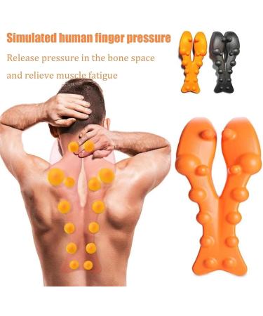 Xebular Relieflylab Trapezius Stretcher - Therapy Point Massage Device for Neck & Shoulder Relaxation (Orange) - Buy Online on GoSupps.com