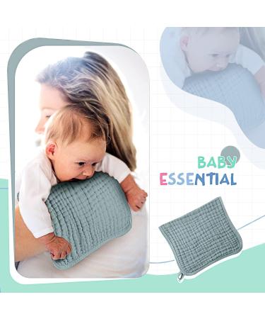Irenare 6-Piece Large 20x10 Inch Muslin Burp Cloths - Multi-Color Washcloths for Baby Burping Diapers - Absorbent Assorted Colors - Buy Online on GoSupps.com