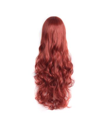 MapofBeauty 32 Long Orange Red Spiral Curly Cosplay Wig Perfect Costume Hair for Parties & Events - Buy Online on GoSupps.com