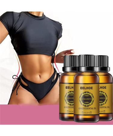 1/2/3PC drainage ginger oil decreasing herbal massage oil for losing weight decreasing herbal massage oil for losing weight anti-cellulite massage oil 1 ml (1 Pack) 10ml
