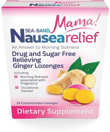 Sea-Band Ginger Mama Lozenges: Drug-Free & Sugar-Free Nausea Relief for Motion Sickness - Buy Online on GoSupps.com