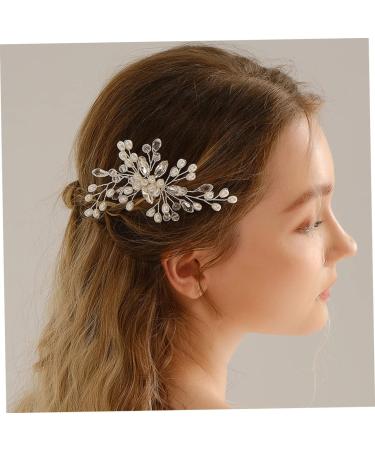 FRCOLOR Bridal Pearl Comb Women Hair Comb Hair Clips Headdresses for Women Hair Accessory for Girls Rhinestone Hair Clip Bride Hair Clip Girl Headpiece Headgear Abs Rhinestones Women's - Buy Online on GoSupps.com
