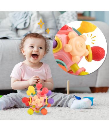 Buy MalPlay Sensory Flexible Teether Ball | Montessori Toy for Infants | Soft Silicone Teething & Fine Motor Skills Development - Buy Online on GoSupps.com