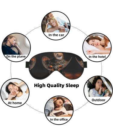 SSIMOO American West Rodeo Hat Sleep Mask | Adjustable Breathable & Fashionable Eye Mask for Comfortable Sleep - Black - Buy Online on GoSupps.com