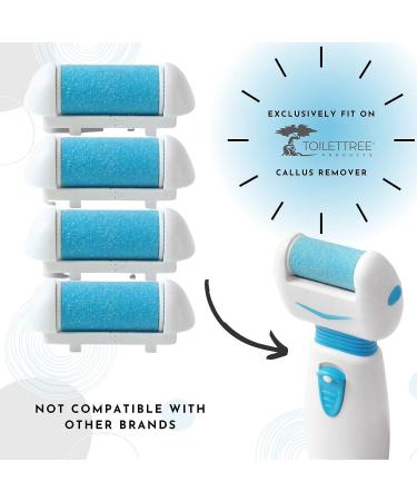 ToiletTree Products Callus Remover Replacement Rollers - 4 Pack - Buy Online on GoSupps.com