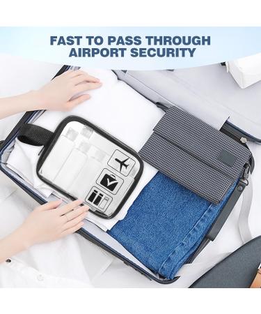 Diboniur Cultural Bags - 10-Part Aircraft Travel Set | 6 Travel Bottles 100ml & Funnels | Essential Accessories for Shampoo Cream Liquid & Lotion - International Shipping Available - Buy Online on GoSupps.com