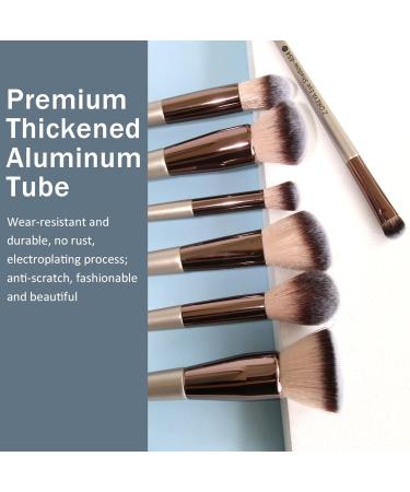 Zoreya Premium Makeup Brush Set - 15 Piece Collection for Foundation, Blush, and Eye Shadows (Cruelty-Free) - Buy Online on GoSupps.com