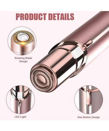 All-Round Facial Hair Remover for Women 3D Fast Electric Hair Removal Device Floating Shaving Head Electric Hair Removal Device with Light Washable Perfect for Upper Lip and Eyebrow Trimming - Buy Online on GoSupps.com