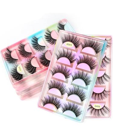 UAMOU 10 Styles 2/5/10/20/30/50/100 Boxes 3D Mink Lashes 5 Pairs Natural Individual Mink False Eye Lashes Make Up Kit Cilios Cheerfully (Color : G409 Size : 5 BOXES (25 pairs)) - Buy Online on GoSupps.com