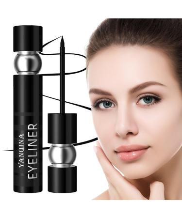 Black Eyeliner Matte Waterproof Liquid Eyeliner Black - Long-Lasting Smudge Proof Eyeliner Pencils Eye Liner Liquid Makeup for Women Girl Eye Makeup Lasts All Day Rowces