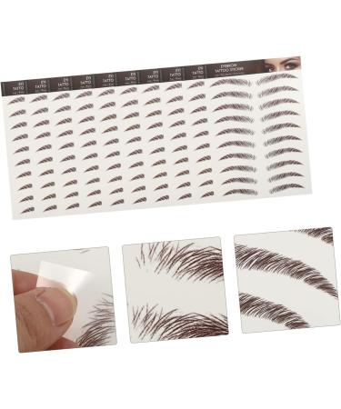 FOMIYES 45 Sheets Waterproof Eyebrow Stickers Make up Kit Makeup Eyebrows Sticker Temporary Brow Tattoos 3d - Buy Online on GoSupps.com