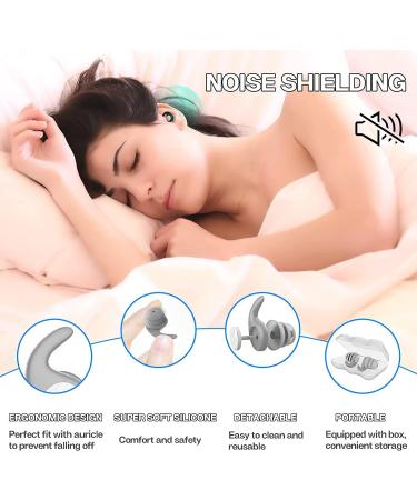 Adult Noise Cancelling Swimming earplugs 3 Pairs of Reusable Waterproof Silicone earplugs for Swimming Diving Reading Working Sleeping etc - Buy Online on GoSupps.com