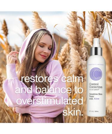 Control Corrective Sensitive Skin Tonic - 6.7 Fl Oz Aloe Vera & Chamomile | Soothing Refreshing Relief for Overstimulated Skin - Buy Online on GoSupps.com