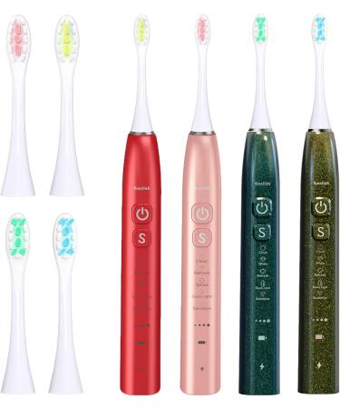 Buy Pro19 & Chameleon Series Electric Toothbrush Replacement Heads - 4 Genuine Original Brush Heads for Optimal Oral Care - Buy Online on GoSupps.com