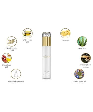 Allegresse 24K Anti Aging Facial Gel & Milk Cleanser Combo | Hydrating 2-Piece Set for Soft Skin | Natural Ingredients - Buy Online on GoSupps.com