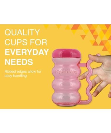 Arrow Home Products Sip A Mug  14oz  6pk - Easy to Grip Plastic Kid's Cup Where the Handle is the Straw - BPA-free with Screw-On Caps Great for Everyday Use  Made in the USA - Assorted Colors - Buy Online on GoSupps.com