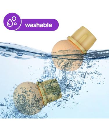 Greoer Nail Art Sponge Brush Applicator | Double Head Ombre Sponge Design Tool with Replacement Heads | For UV Gel, Acrylic and False Nails | Purple - Buy Online on GoSupps.com
