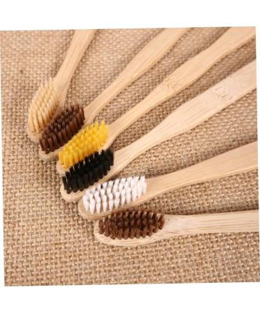 Minkissy 10-Pack Biodegradable Hotel Toothbrush Set | Eco-Friendly Portable Bamboo Toothbrushes for Travel & Accessories - Buy Online on GoSupps.com