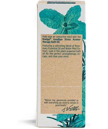 Kneipp Herbal Bath Oil Goodbye Stress Water Mint & Rosemary 3.38 Fl Oz - 1 Pack - Buy Online on GoSupps.com