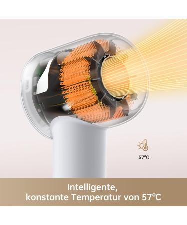 Dream Hair Gleam Hair Dryer | High-Speed 110 000 RPM 65m/s Airflow 200 Million Negative Ions | Lightweight & Controlled Temperature for Perfect Styling - Buy Online on GoSupps.com