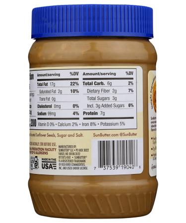 Sunbutter Natural Crunch Sunbutter 16 oz - Delicious and Nutritious Spread - Buy Online on GoSupps.com