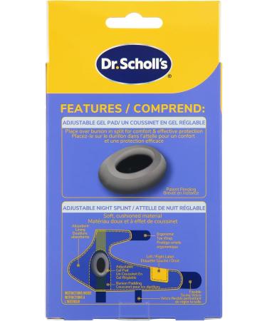 Dr. Scholl's BUNION RELIEF & TOE CORRECTOR // Massaging Gel Bunion Splint & Big Toe Straightener - Bunion Corrector for Women & Men - Bunion Pads for Bunion Relief 1 support set (left & right) - Buy Online on GoSupps.com