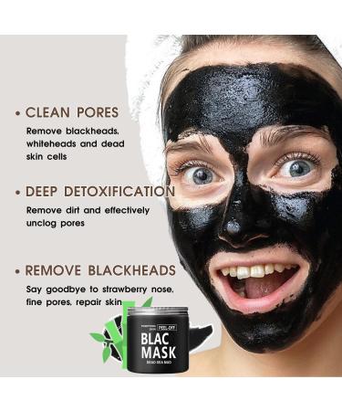 Peel Off Face Masks Blackhead Remover Mask Bamboo Charcoal Face Masks Skincare Peel Off Dead Sea Face Mask for Dirt Acne Pores Shrinking Deep Cleansing Purifying Skin - Buy Online on GoSupps.com