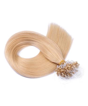 Micro Ring Hair Extensions #24 Goldblond 60cm 100% Remy Real Hair 50 Strands Easy to Use - Buy Online on GoSupps.com