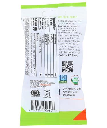 Probar Organic Pink Lemonade Energy Chews - Non-GMO 2.1oz (Pack of 12) - Buy Internationally - Buy Online on GoSupps.com