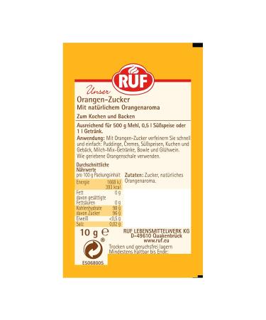 Buy Orange Sugar - Natural Flavored Gluten-Free & Vegan | 3 x 10g Packs - International Shipping - Buy Online on GoSupps.com