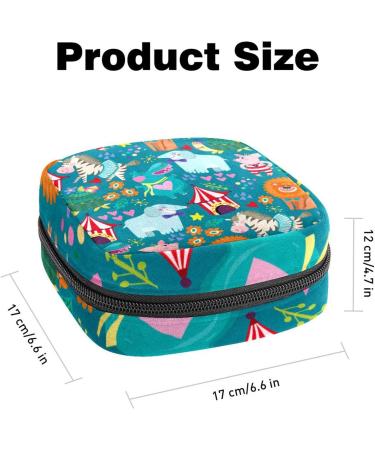 Animal Pattern Sanitary Napkin Storage Bag Feminine Menstrual Cup Pouches Nursing Pad Holder Tampon Bags Portable Period Bag for Women Teen Girls 1Pcs Multi-colored 1 - Buy Online on GoSupps.com