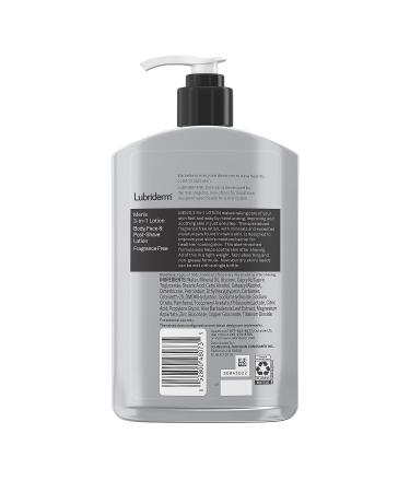 Lubriderm Men's 3-In-1 Moisturizing Body Lotion with Aloe | 16 fl. oz - Hydrating Formula for Men's Skin - Buy Online on GoSupps.com