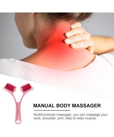 Besportble Y-Shape Hand Massager - Multi-Use Self-Massage Device for Legs Neck Arms & Elbows - Red Body Muscle Tension Relief - Buy Online on GoSupps.com