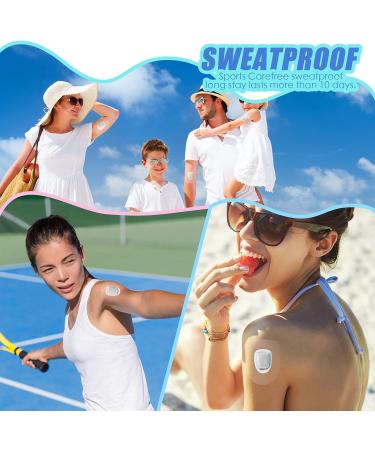 100 Pack Omnipod Compatible Shower Waterproof Adhesive Patches - Sweatproof & Long Lasting - Green, Pink, Blue - Buy Online on GoSupps.com