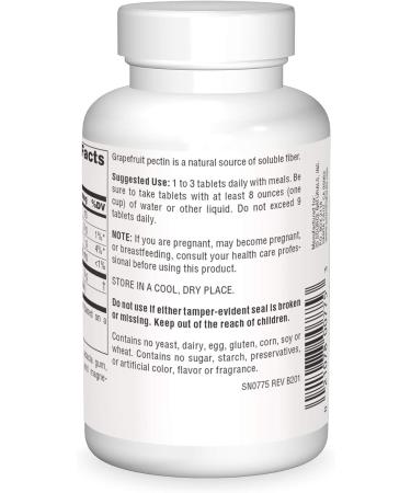 Source Naturals Grapefruit Pectin 1000mg - 60 Tablets | Soluble Fiber Dietary Supplement - Buy Online on GoSupps.com
