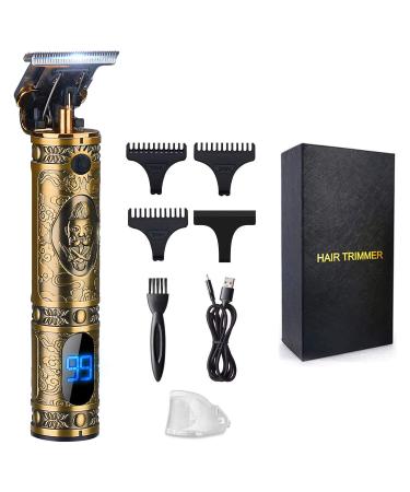 Hair Clippers for Men, Suttik Professional Hair & Beard Trimmer for Barber, T-Blade Hair Edgers Clippers, Gold Knight Close-Cutting Trimmers, Cordless Clippers for Hair Cutting, Gift for Men